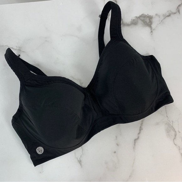 Torrid Active Mid Impact Underwire Black Sports Bra 44DD - Picture 2 of 10